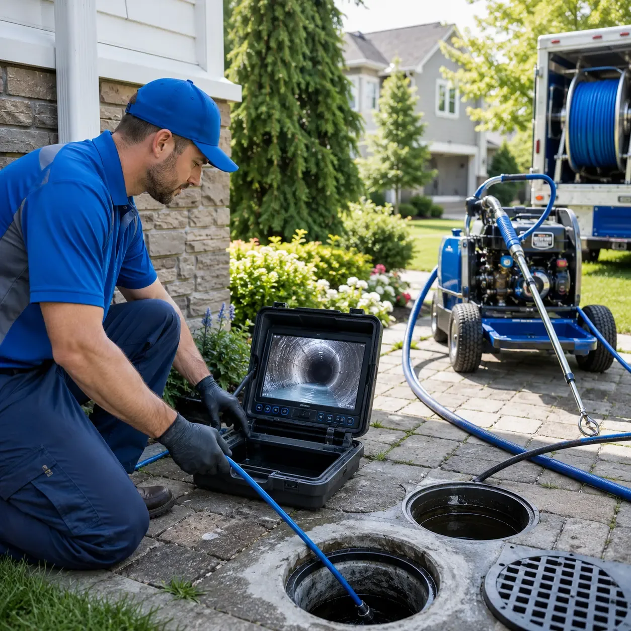 Outdoor drain cleaning professionals serving Colbert, OK
